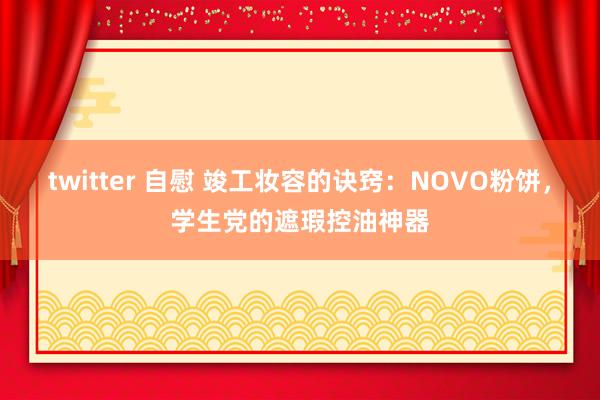 twitter 自慰 竣工妆容的诀窍：NOVO粉饼，学生党的遮瑕控油神器