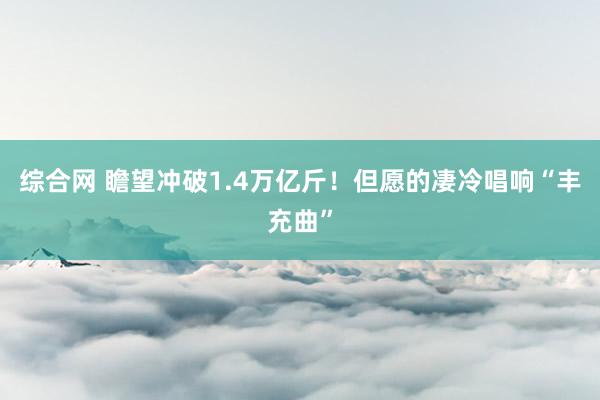 综合网 瞻望冲破1.4万亿斤！但愿的凄冷唱响“丰充曲”