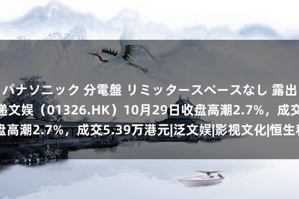 パナソニック 分電盤 リミッタースペースなし 露出・半埋込両用形 传递文娱（01326.HK）10月29日收盘高潮2.7%，成交5.39万港元|泛文娱|影视文化|恒生科技指数