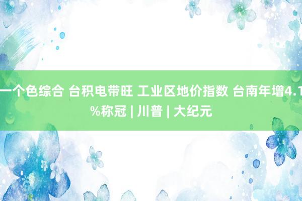 一个色综合 台积电带旺 工业区地价指数 台南年增4.1%称冠 | 川普 | 大纪元