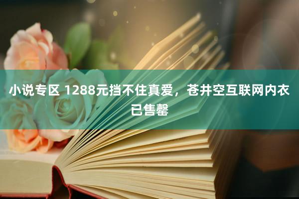 小说专区 1288元挡不住真爱,苍井空互联网内衣已售罄